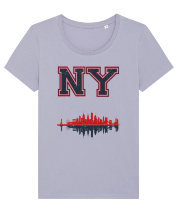 Retro Vintage New York College Jersey Lavender