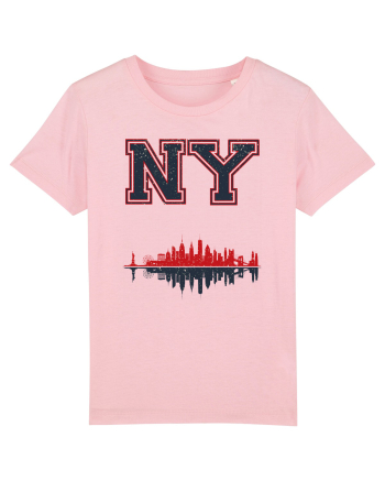 Retro Vintage New York College Jersey Cotton Pink
