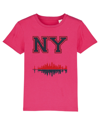 Retro Vintage New York College Jersey Raspberry
