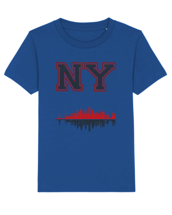 Retro Vintage New York College Jersey Majorelle Blue