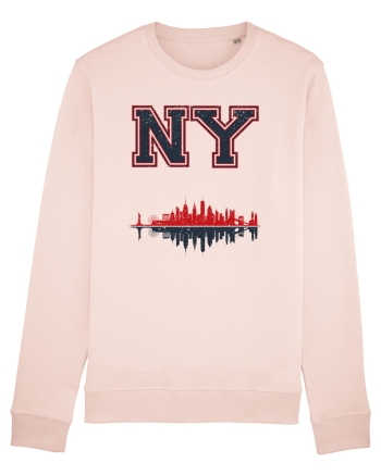 Retro Vintage New York College Jersey Candy Pink