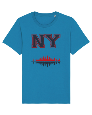 Retro Vintage New York College Jersey Azur
