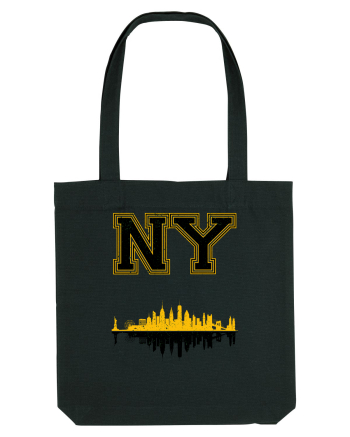 Retro Vintage New York College Jersey Black