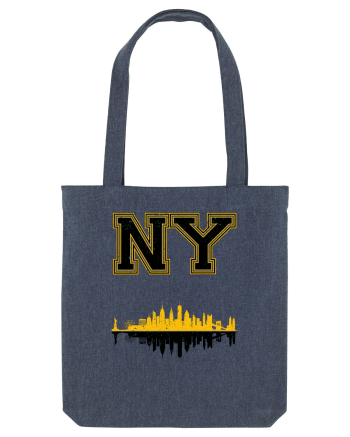 Retro Vintage New York College Jersey Midnight Blue