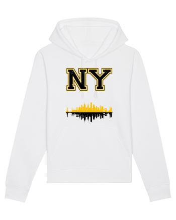 Retro Vintage New York College Jersey White