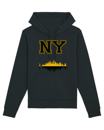 Retro Vintage New York College Jersey Black