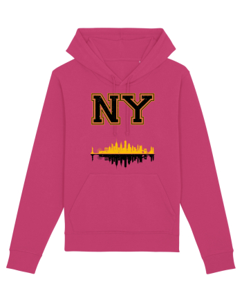 Retro Vintage New York College Jersey Raspberry