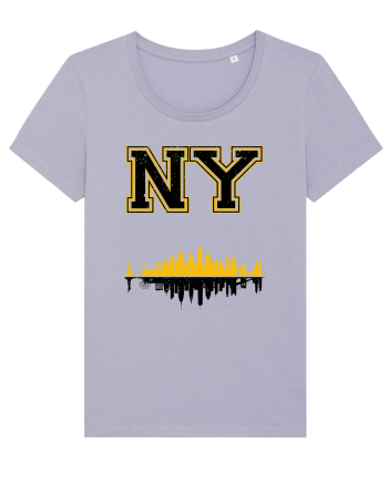 Retro Vintage New York College Jersey Lavender