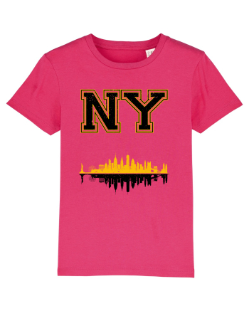 Retro Vintage New York College Jersey Raspberry