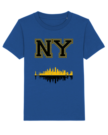 Retro Vintage New York College Jersey Majorelle Blue