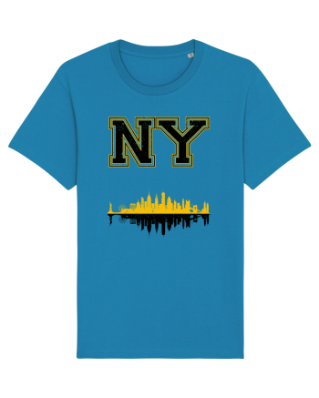 Retro Vintage New York College Jersey Azur
