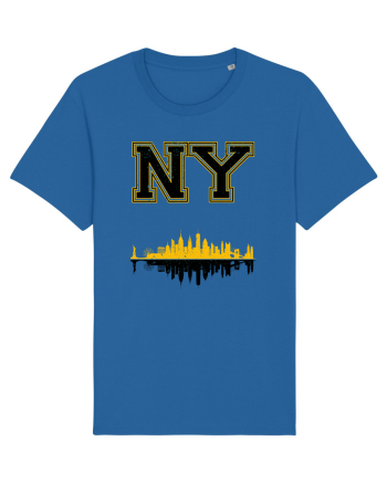 Retro Vintage New York College Jersey Royal Blue