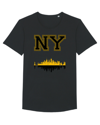 Retro Vintage New York College Jersey Black