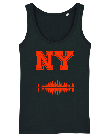 Retro Vintage New York College Jersey Black