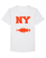 Retro Vintage New York College Jersey Tricou mânecă scurtă guler larg Bărbat Skater