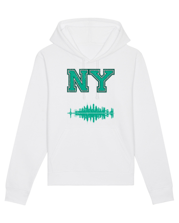 Retro Vintage New York College Jersey White