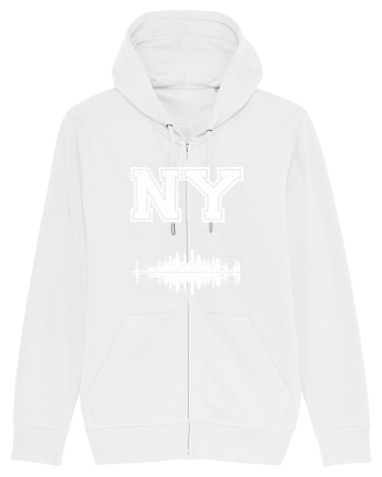 Retro Vintage New York College Jersey White
