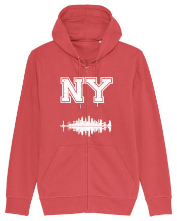Retro Vintage New York College Jersey Carmine Red