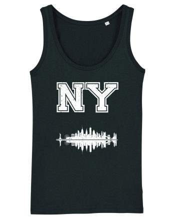 Retro Vintage New York College Jersey Black