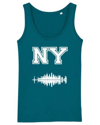 Retro Vintage New York College Jersey Ocean Depth