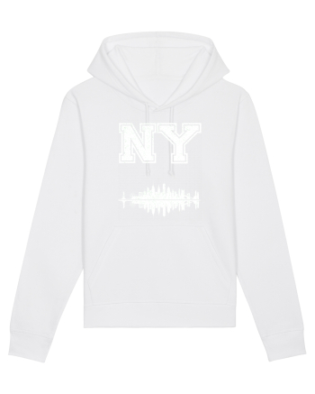 Retro Vintage New York College Jersey White