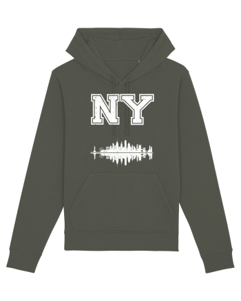 Retro Vintage New York College Jersey Khaki