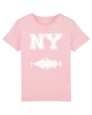 Retro Vintage New York College Jersey Cotton Pink
