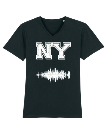 Retro Vintage New York College Jersey Black