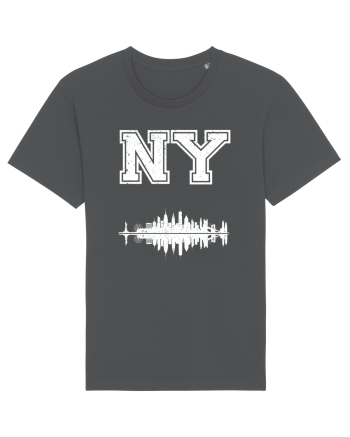 Retro Vintage New York College Jersey Anthracite