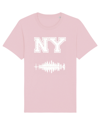 Retro Vintage New York College Jersey Cotton Pink