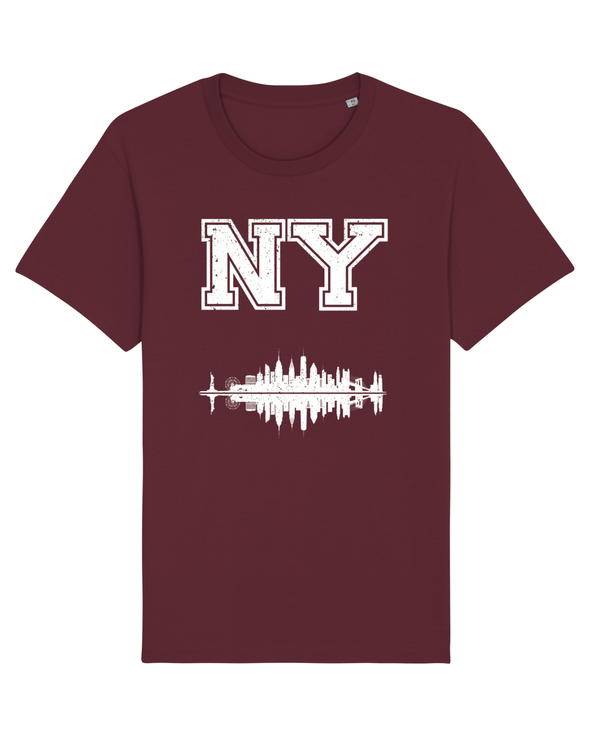 Tricou mânecă scurtă Unisex Rocker Burgundy