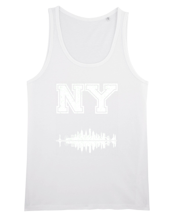 Retro Vintage New York College Jersey White