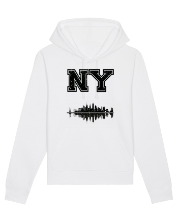 Retro Vintage New York College Jersey White
