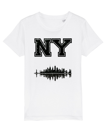 Retro Vintage New York College Jersey White