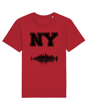 Retro Vintage New York College Jersey Red