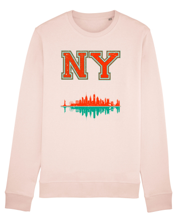 Retro Vintage New York College Jersey Candy Pink