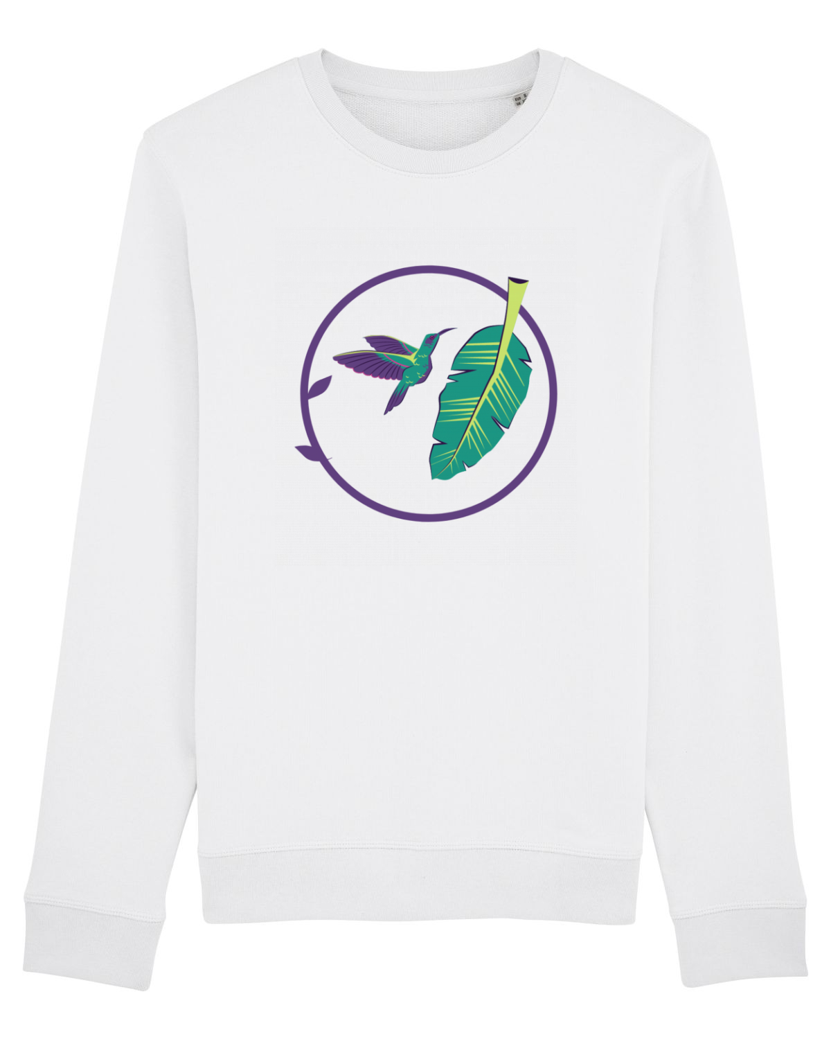 Bluză mânecă lungă Unisex Rise White