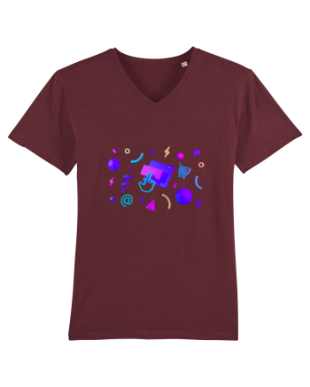 social media Burgundy