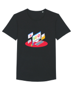 Marketing Tricou mânecă scurtă guler larg Bărbat Skater