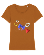 Lumea jocurilor Tricou mânecă scurtă guler larg fitted Damă Expresser