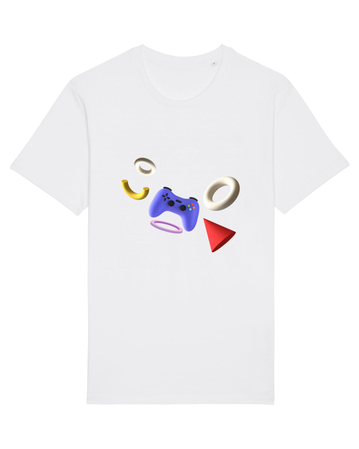Tricou mânecă scurtă Unisex Rocker White