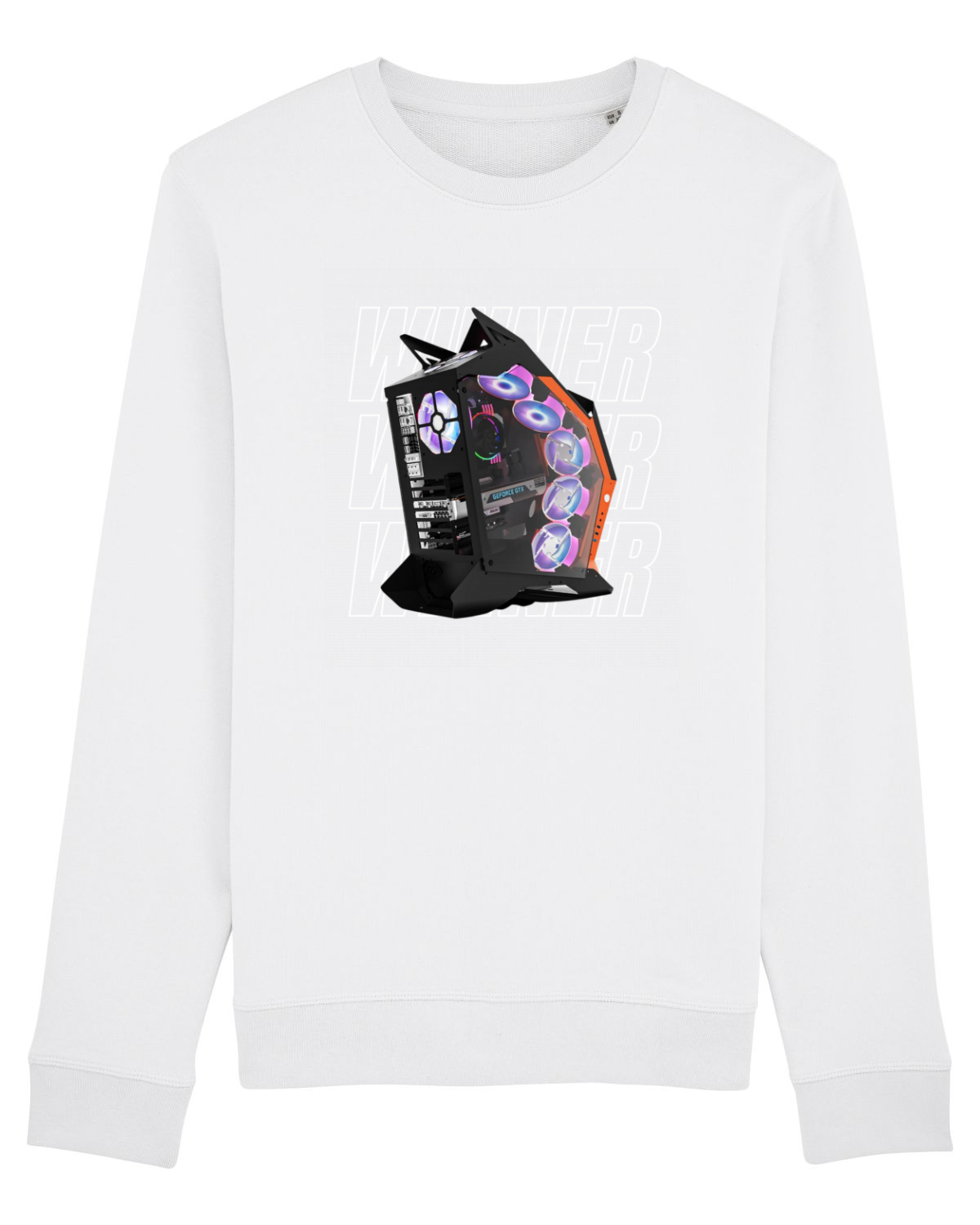 Bluză mânecă lungă Unisex Rise White