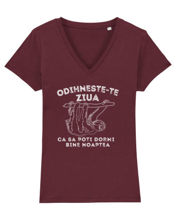 Odihnește-te ziua ca să poți dormi bine noaptea Burgundy