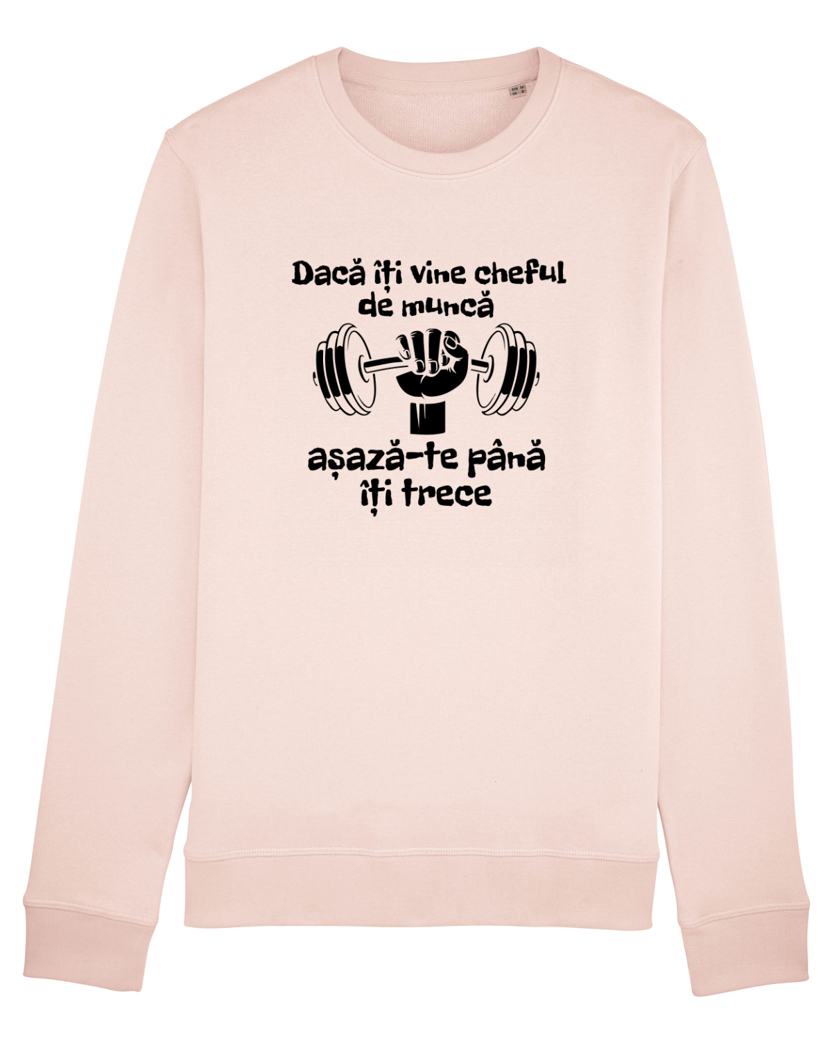 Bluză mânecă lungă Unisex Rise Candy Pink