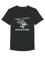 Munca n-a omorât pe nimeni da' de ce să risc? Tricou mânecă scurtă guler larg Bărbat Skater