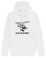 Munca n-a omorât pe nimeni da' de ce să risc? Hanorac cu fermoar Unisex Connector