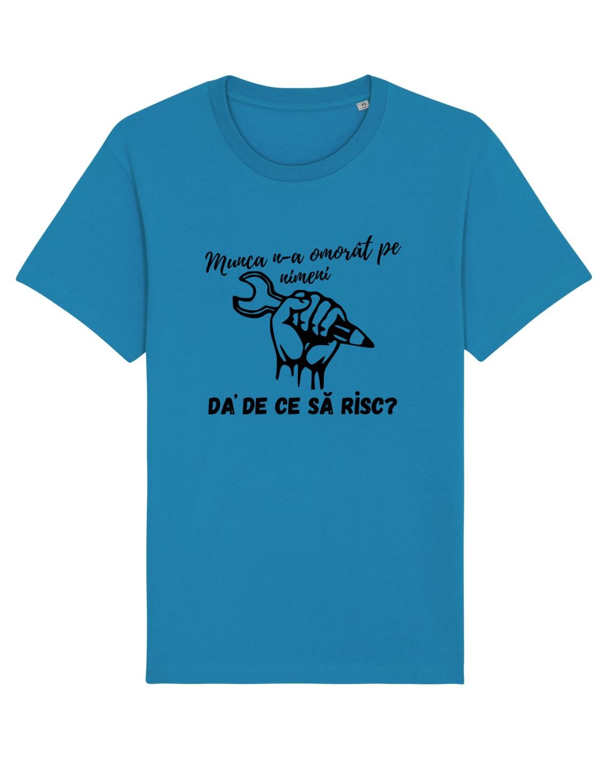 Tricou mânecă scurtă Unisex Rocker Azur