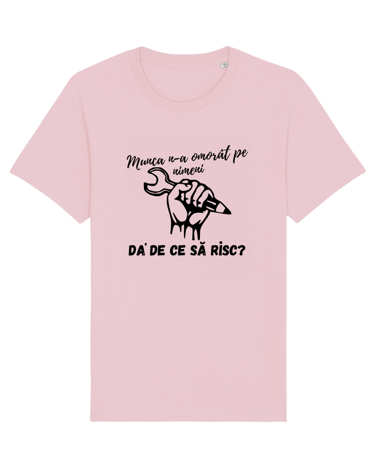 Tricou mânecă scurtă Unisex Rocker Cotton Pink