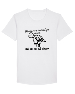 Munca n-a omorât pe nimeni da' de ce să risc? Tricou mânecă scurtă guler larg Bărbat Skater