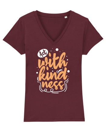Act with Kindness Burgundy